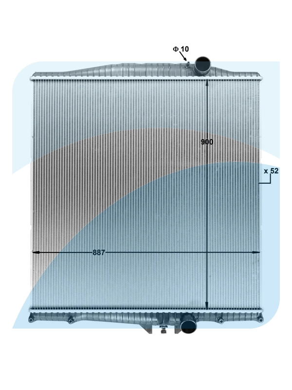 Radiator, engine cooling (11057903)
