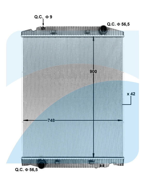 Radiator, engine cooling (10021924)