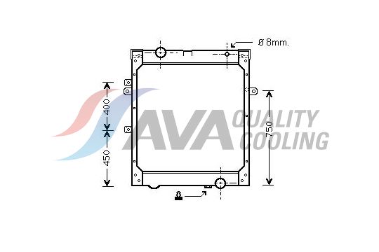 Radiator, engine cooling (10031001)