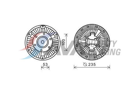 Clutch, radiator fan (61045006)