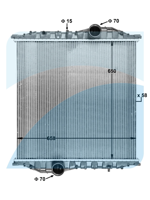 Radiator, engine cooling (11033057)