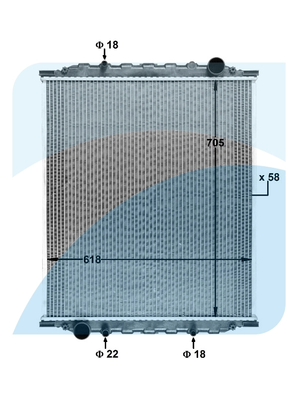 Radiator, engine cooling (11031027)