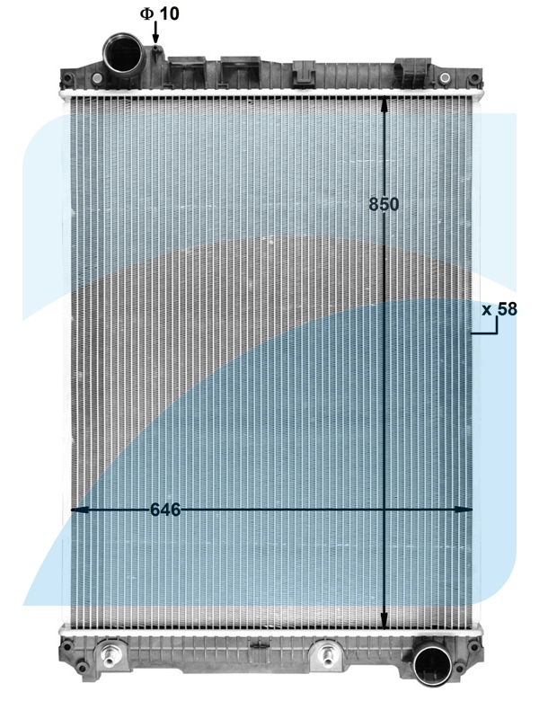 Radiator, engine cooling (11033024)