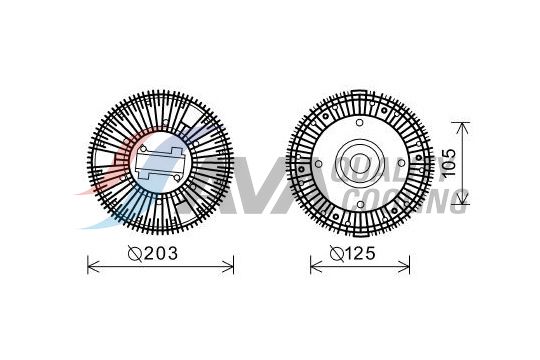 Clutch, radiator fan (61021003)