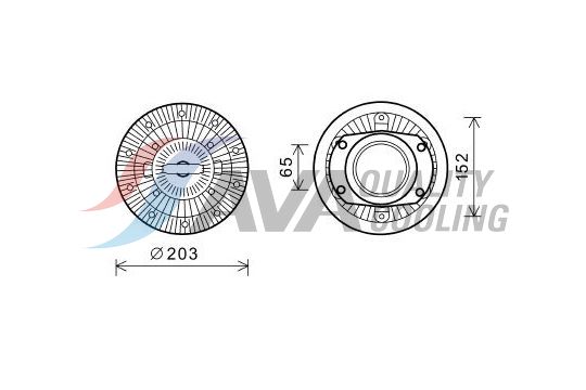 Clutch, radiator fan (61021008)