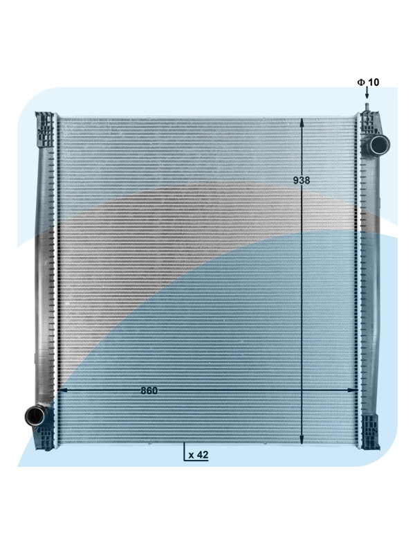 Radiator, engine cooling (11045902)