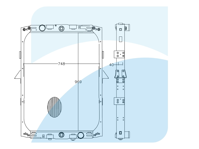 Radiator, engine cooling (10011904)