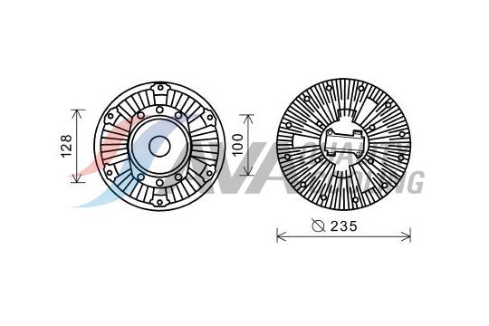 Clutch, radiator fan (61011003)