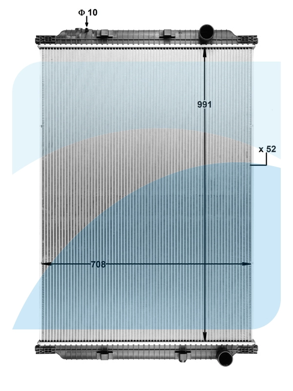 Radiator, engine cooling (11041929)