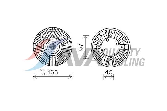 Clutch, radiator fan (61033034)