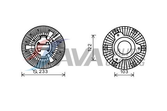 Clutch, radiator fan (61033009)