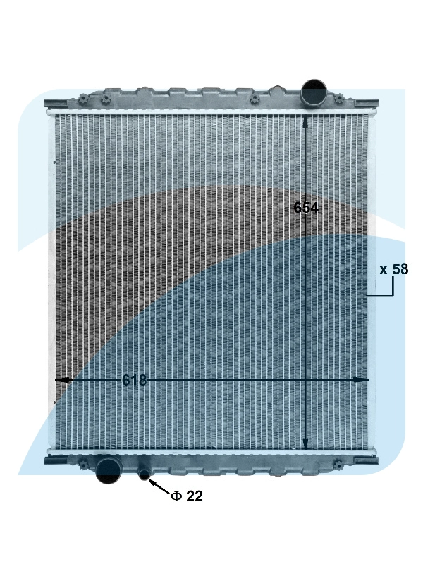 Radiator, engine cooling (11031010)