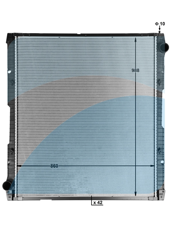 Radiator, engine cooling (10045908)