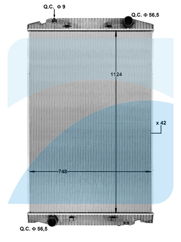 Radiator, engine cooling (10021921)