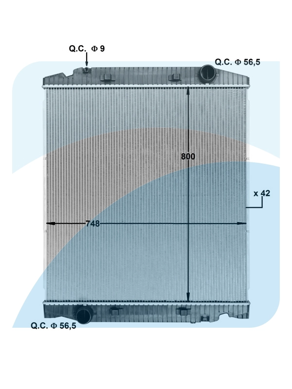 Radiator, engine cooling (10021925)