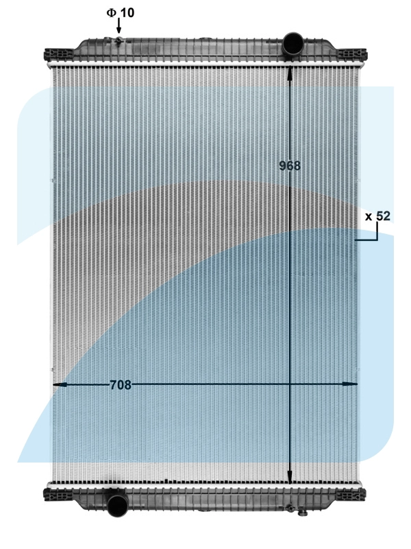 Radiator, engine cooling (11041916)