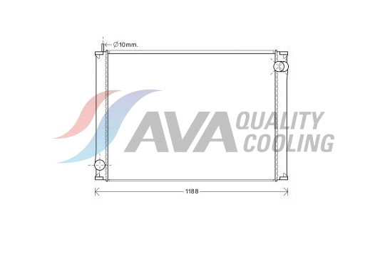 Radiator, engine cooling (10041051)