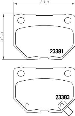 Brake Pad Set, disc brake (MDB2562FR)
