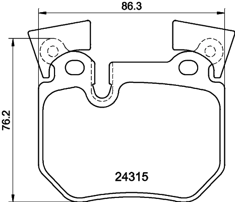 Brake Pad Set, disc brake (MDB2828FR)