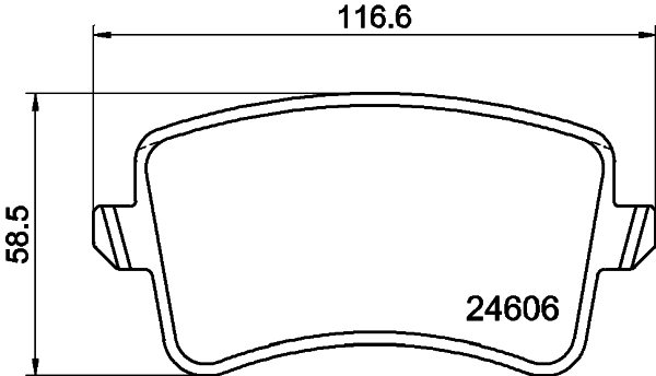 Brake Pad Set, disc brake (MDB2929FR)
