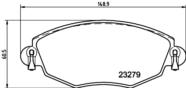 Brake Pad Set, disc brake (MDB2062FR)