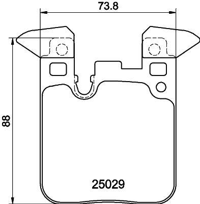 Brake Pad Set, disc brake (MDB3269FR)