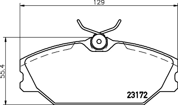 Brake Pad Set, disc brake (MDB2561FR)