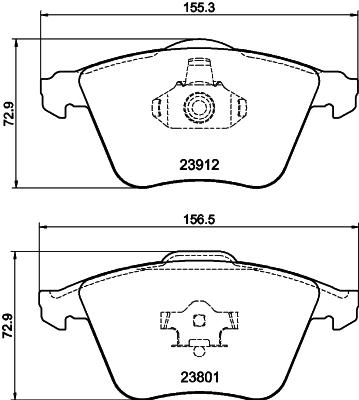 Brake Pad Set, disc brake (MDB2749FR)