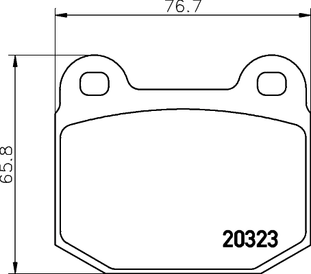 Brake Pad Set, disc brake (MDB1890FR)