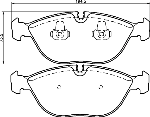 Brake Pad Set, disc brake (MDB1746FR)