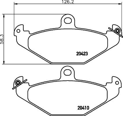 Brake Pad Set, disc brake (MDB1891FR)