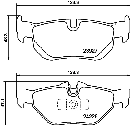 Brake Pad Set, disc brake (MDB2683FR)