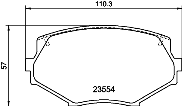 Brake Pad Set, disc brake (MDB1686FR)