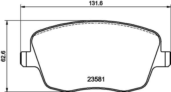 Brake Pad Set, disc brake (MDB2294FR)