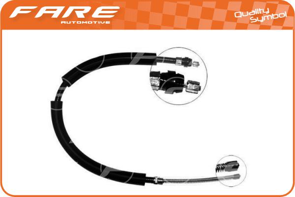 Cable Pull, parking brake (18851)