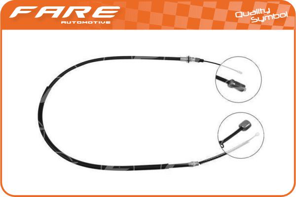 Cable Pull, parking brake (17572)