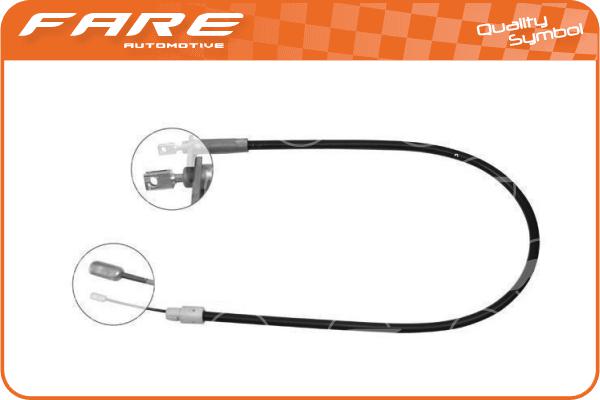 Cable Pull, parking brake (17936)