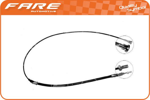 Cable Pull, parking brake (18651)