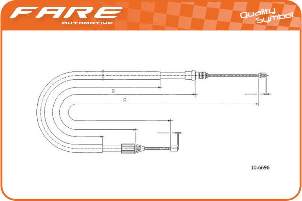Cable Pull, parking brake (18863)