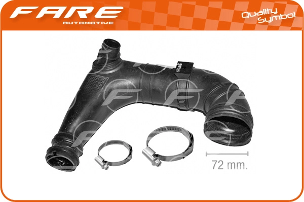 Intake Hose, air filter (9962)