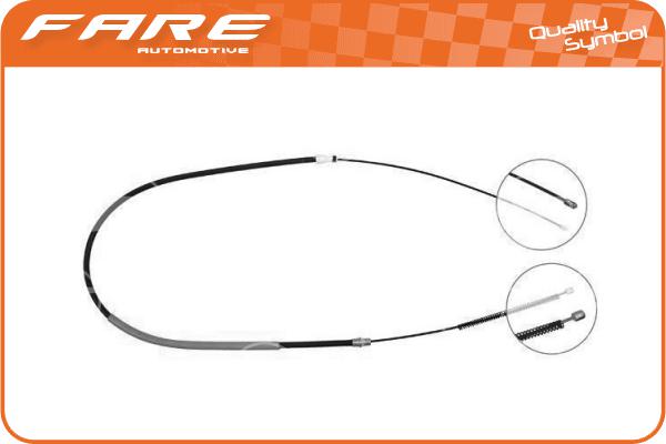 Cable Pull, parking brake (17462)