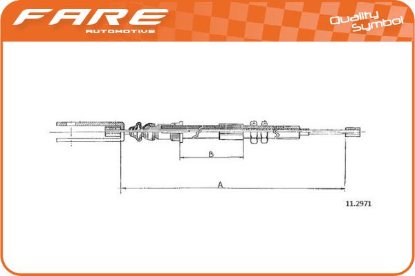 Cable Pull, clutch control (24835)
