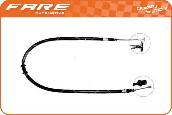 Cable Pull, parking brake (18111)