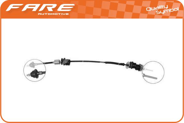 Cable Pull, clutch control (24444)