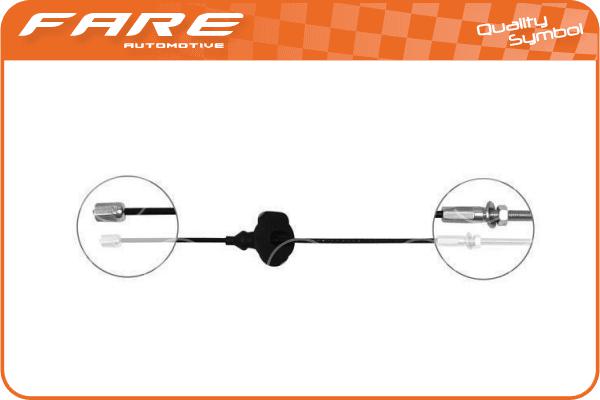 Cable Pull, parking brake (18243)