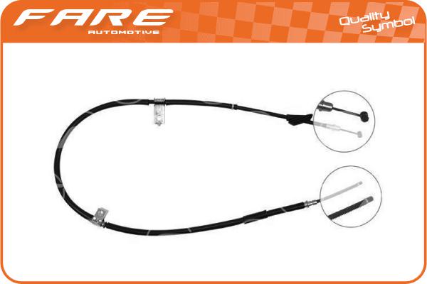 Cable Pull, parking brake (17569)
