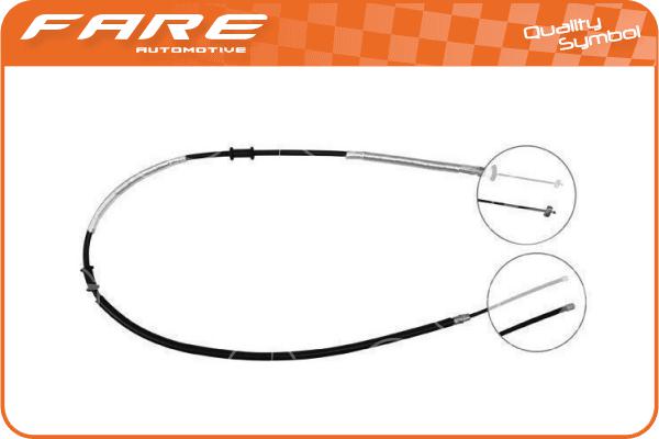 Cable Pull, parking brake (18104)