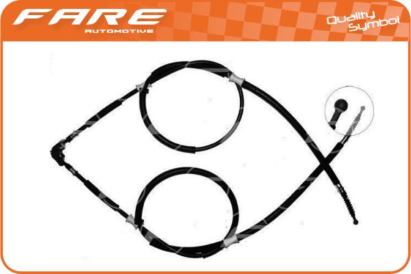 Cable Pull, parking brake (18680)