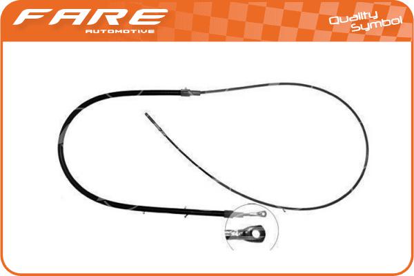 Cable Pull, parking brake (17766)