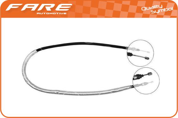 Cable Pull, parking brake (17835)